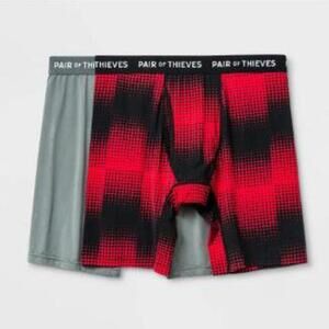 Men Super Fit Long Boxer Briefs 2pk | Pair Of Thieves | Small 28 -30